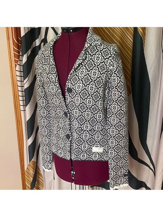 Odd Molly Jackets & Blazers - Odd Molly Black and White Patterned Blazer BNWoT